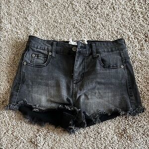 Women's Black Denim Shorts